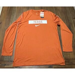 Nike Dri-FIT Texas Longhorns Orange Long Sleeve T-Shirt Men's Athletic